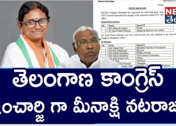 Meenakshi Natarajan:తెలంగాణ కాంగ్రెస్‌ ఇన్‌ఛార్జ్‌గా మీనాక్షి నటరాజన్‌