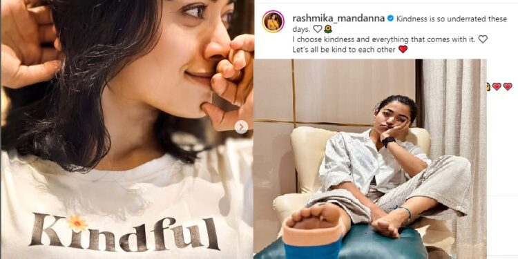 ‘KINDFUL’: నటి రష్మిక మందన్న ట్వీట్ వైరల్…!