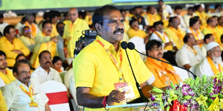 Mahanadu2025:ఆంధ్రప్రదేశ్ ని అన్నపూర్ణగా చేసేది, చేయబోయేది తెలుగుదేశమే:మంత్రి నిమ్మల