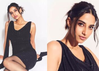 Meenakshi Chowdhary: బ్లాక్ డ్రెస్‌లో అందాల మాయ!