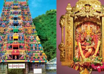 Navaratri2025:విజయవాడ ఇంద్రకీలాద్రి కనకదుర్గమ్మ — శ్రీ గాయత్రి దేవి ఆలంకారం దర్శనం