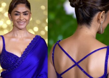 Mrunal Thakur: నీలి చీరలో అందాల మాయ