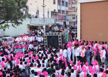 PoliticalHeat:హరీశ్ రావు సభలో జై కాంగ్రెస్ నినాదాలు — సంగారెడ్డిలో ఉద్రిక్తత