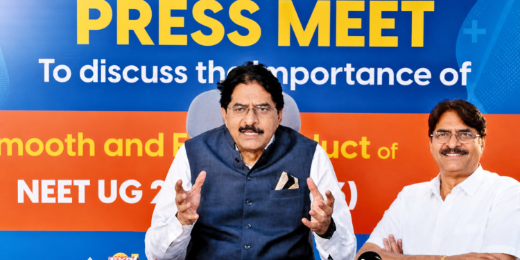 NEET2026:నీట్ యూజీ-2026 పరీక్షలు సమయానికి, అంతరాయాలు లేకుండా నిర్వహించాలి – వి. నరేంద్రబాబు విజ్ఞప్తి