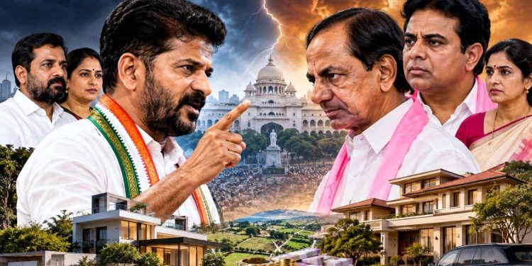 Revanth Reddy KCR Family Assets Row